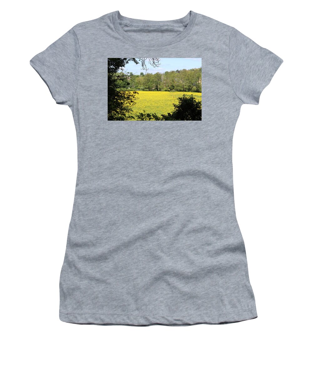 Field Women's T-Shirt featuring the photograph Fields of Gold by Sarah Qua