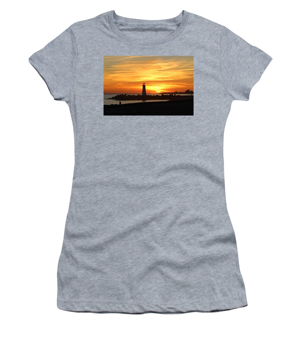 Sunset Women's T-Shirt featuring the photograph Fire in the Sky by Deana Glenz