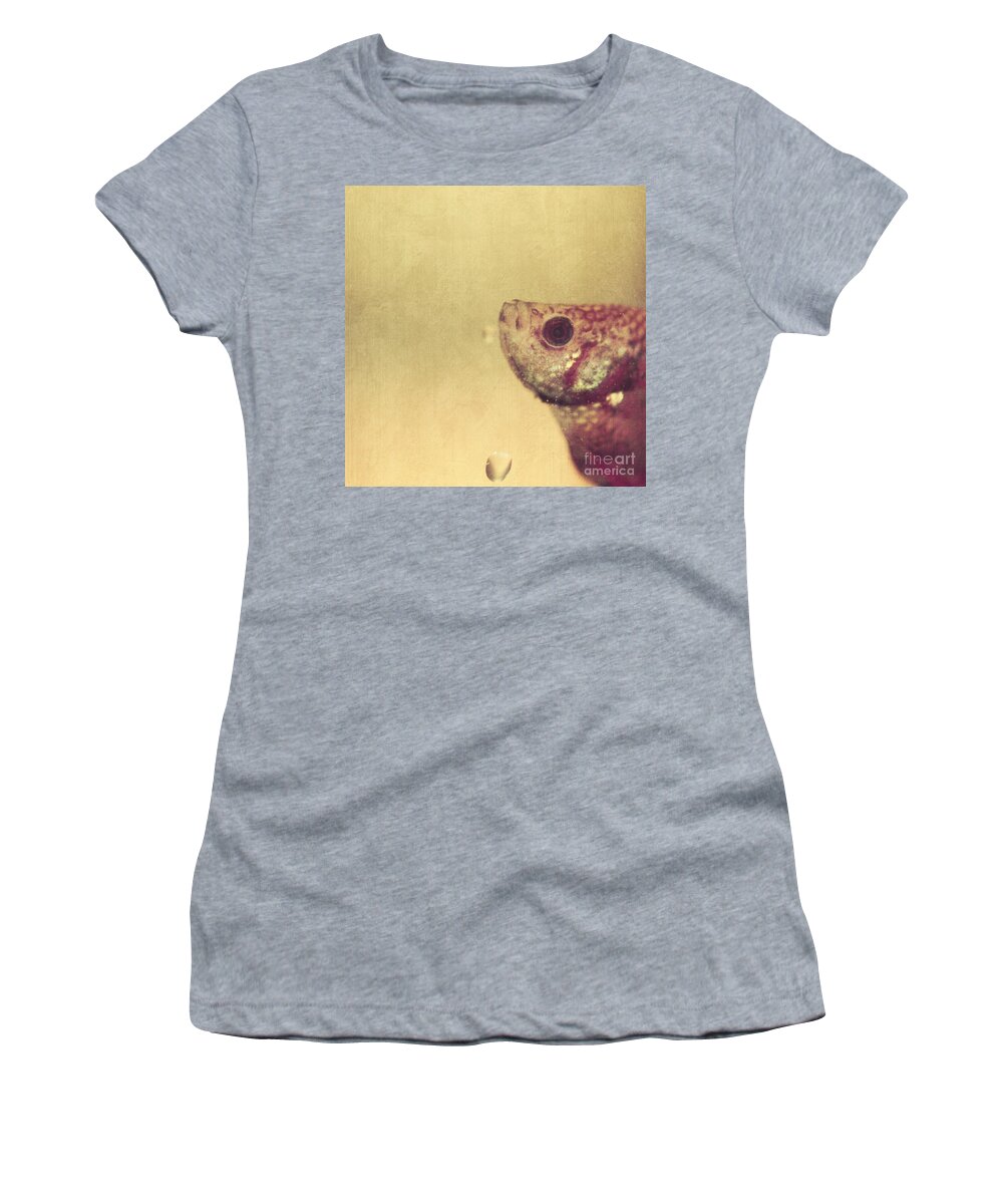 Fish Women's T-Shirt featuring the photograph Fish Can Be Sad Too by Aimelle Ml