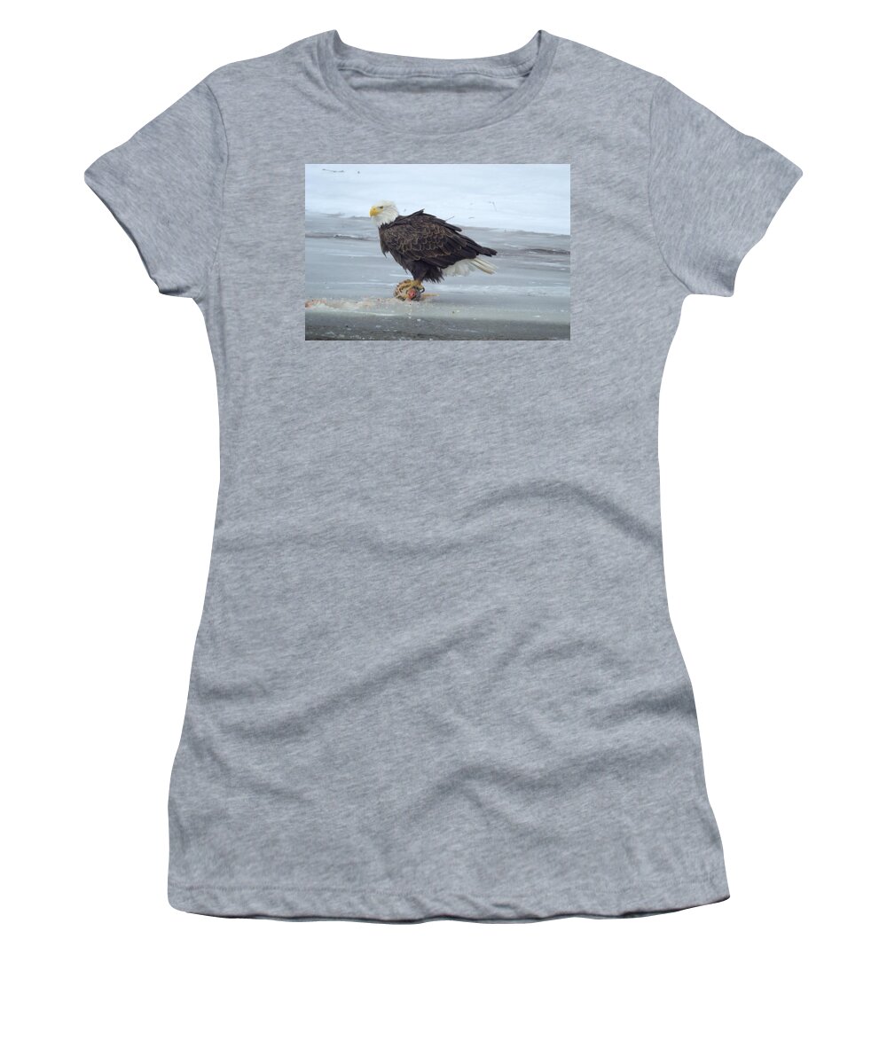 Eagle Women's T-Shirt featuring the photograph Fisherman by Bonfire Photography