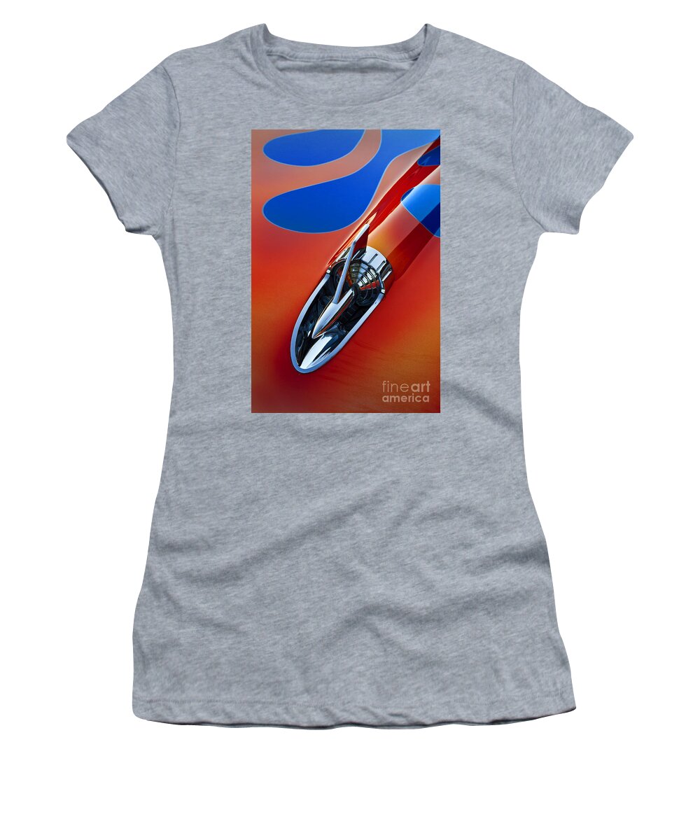 Transportation Women's T-Shirt featuring the photograph Flamin' '57 by Dennis Hedberg