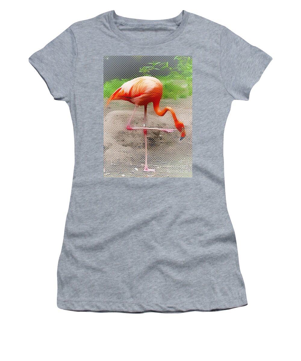 Flamingo Women's T-Shirt featuring the photograph Flamingo Four by Lilliana Mendez