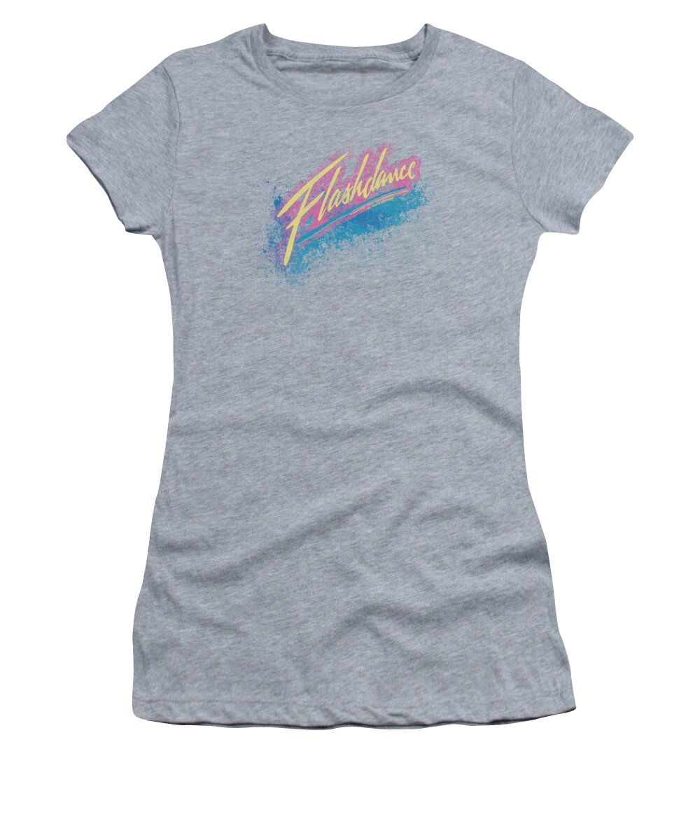 Flashdance Women's T-Shirt featuring the digital art Flashdance - Spray Logo by Brand A