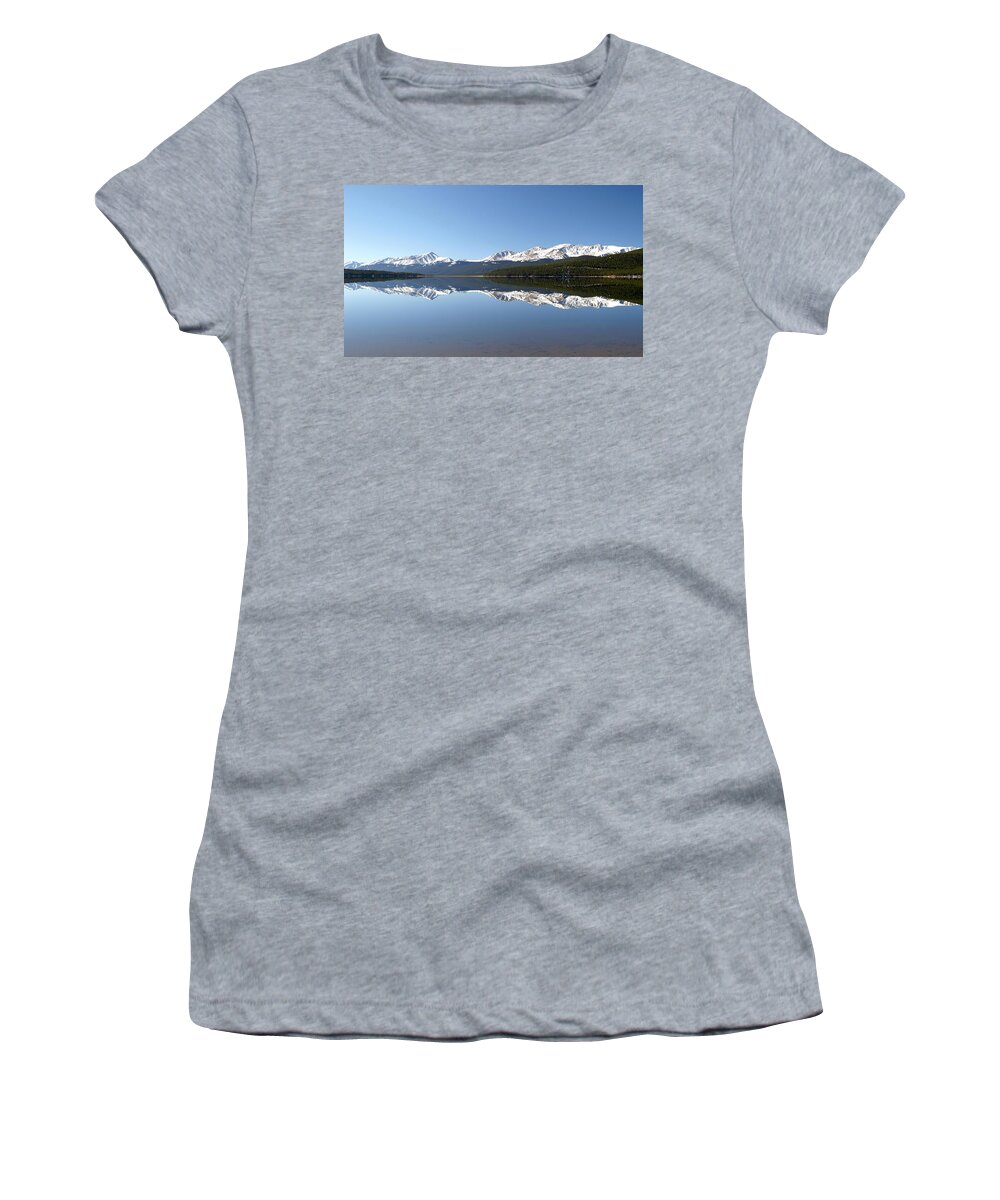 Colorado Women's T-Shirt featuring the photograph Flat Water by Jeremy Rhoades
