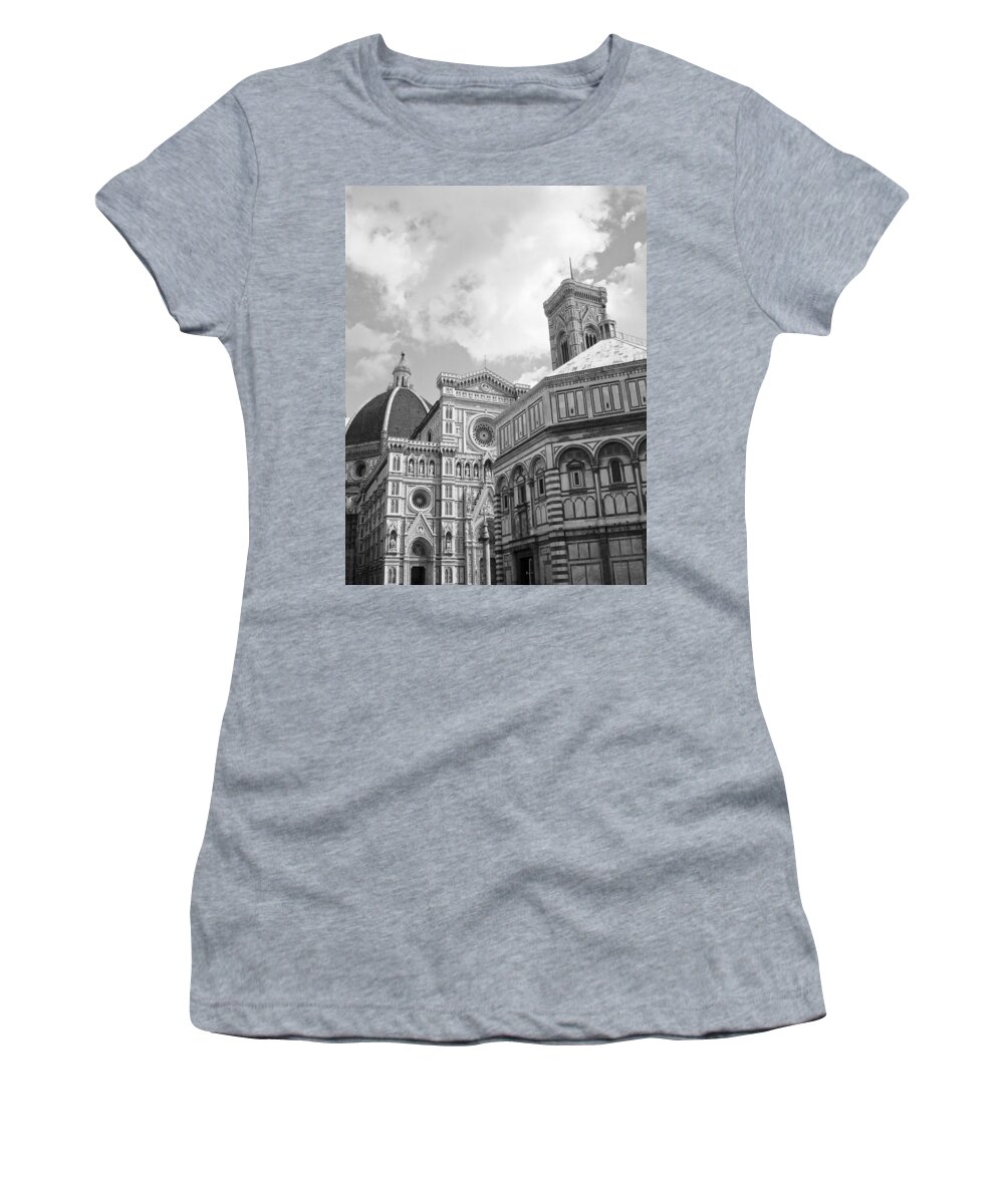 Florence - South Carolina Women's T-Shirt featuring the photograph Florence Cathedral by Brian Kamprath