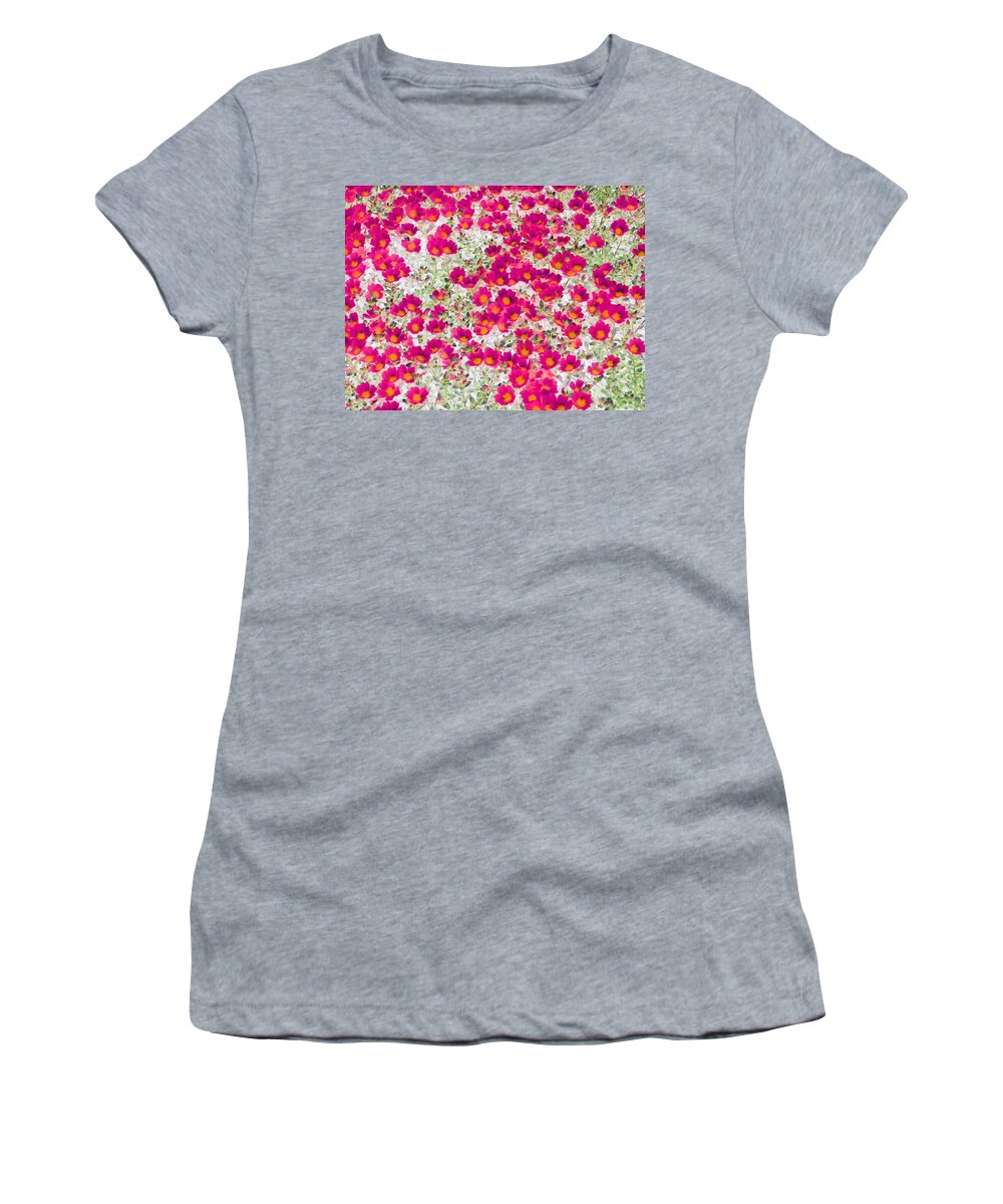 Flower Women's T-Shirt featuring the photograph Flower Power 1085 by Pamela Critchlow