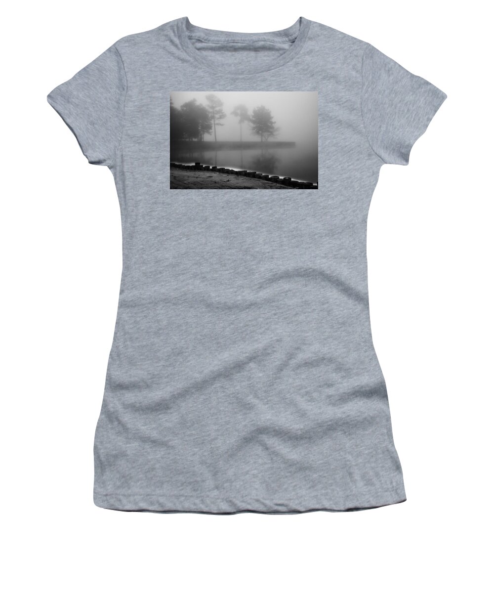 Foggy Landscape Women's T-Shirt featuring the photograph Foggy Landscape by Parker Cunningham