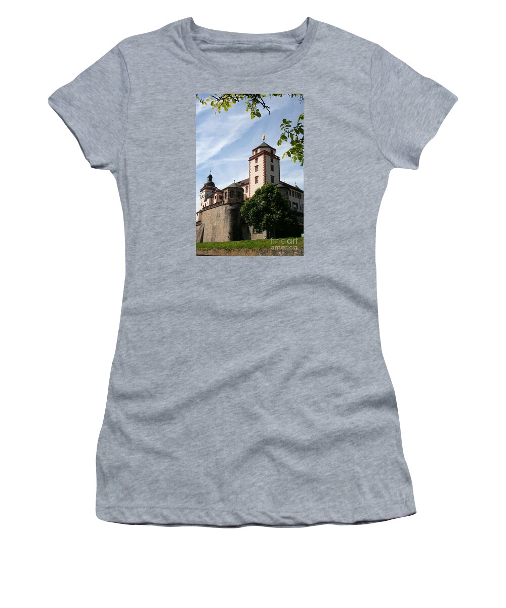 Fortress Women's T-Shirt featuring the photograph Fortress Marienberg I by Christiane Schulze Art And Photography