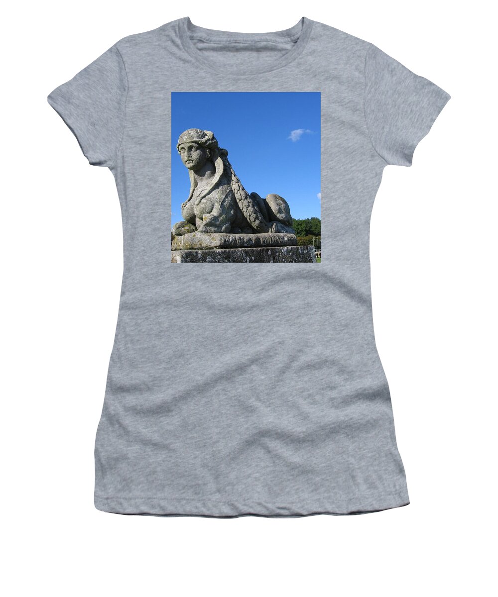 Statuary Women's T-Shirt featuring the photograph Fountainebleau Twin1 by HEVi FineArt