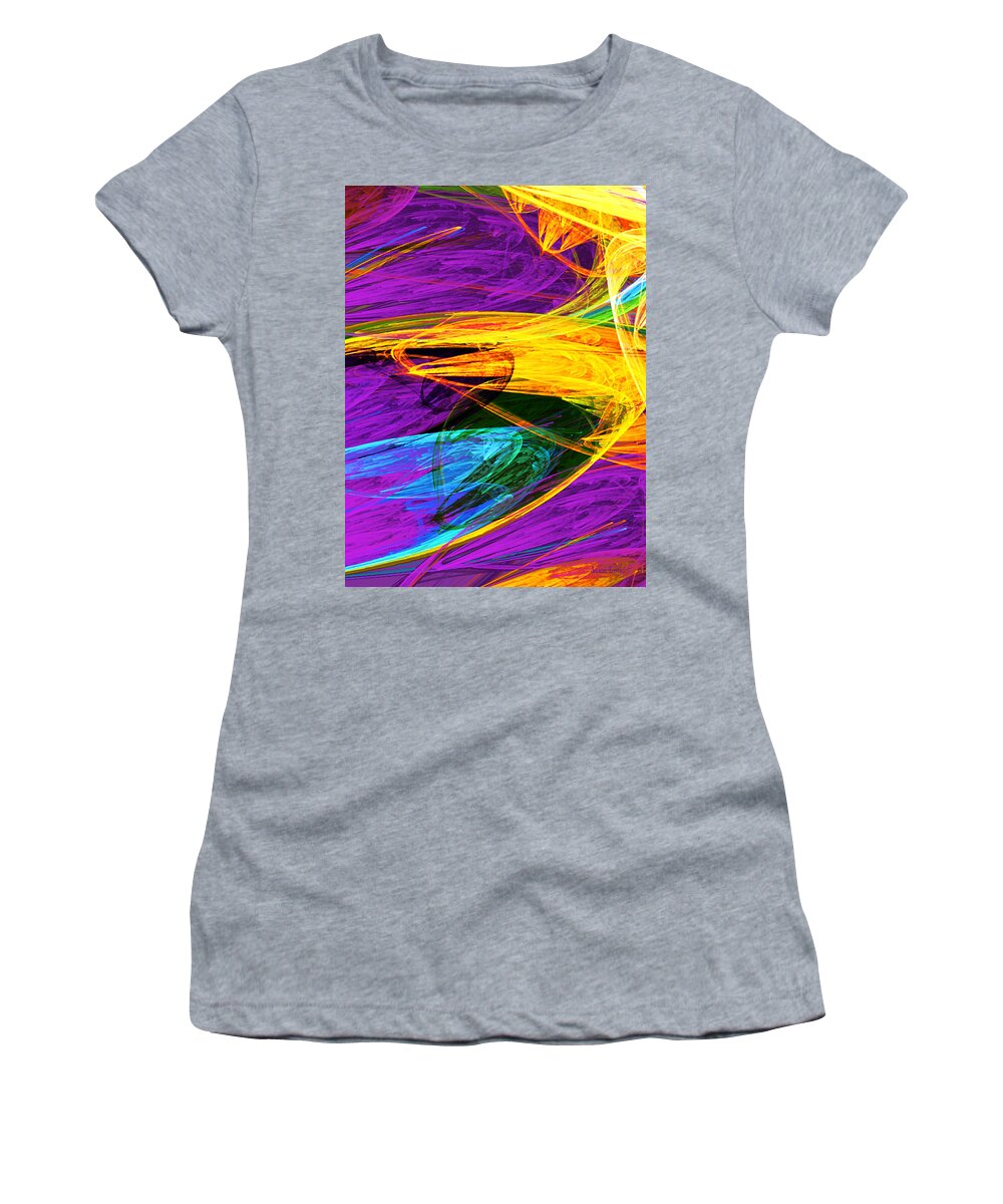 Butterfly Women's T-Shirt featuring the photograph Fractal - Butterfly Wing Closeup by Susan Savad