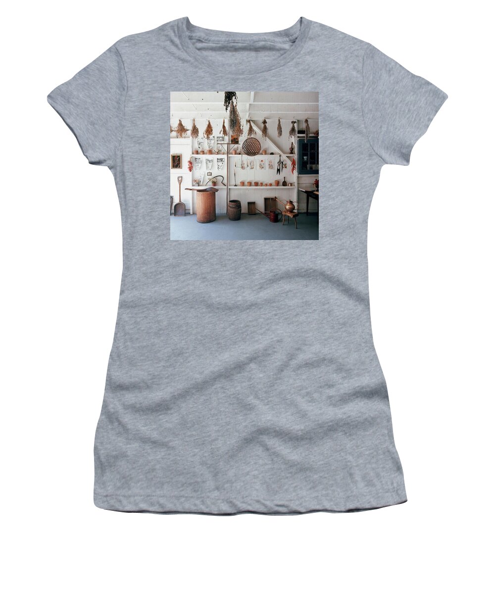 Garden Women's T-Shirt featuring the photograph Frank Macgregor Smith's Gardening Area by Ernst Beadle