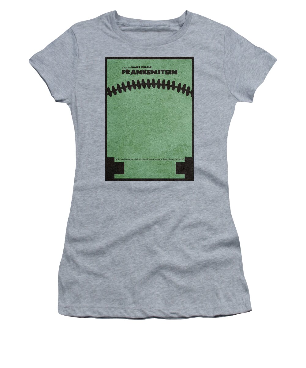 Frankenstein Women's T-Shirt featuring the digital art Frankenstein by Inspirowl Design