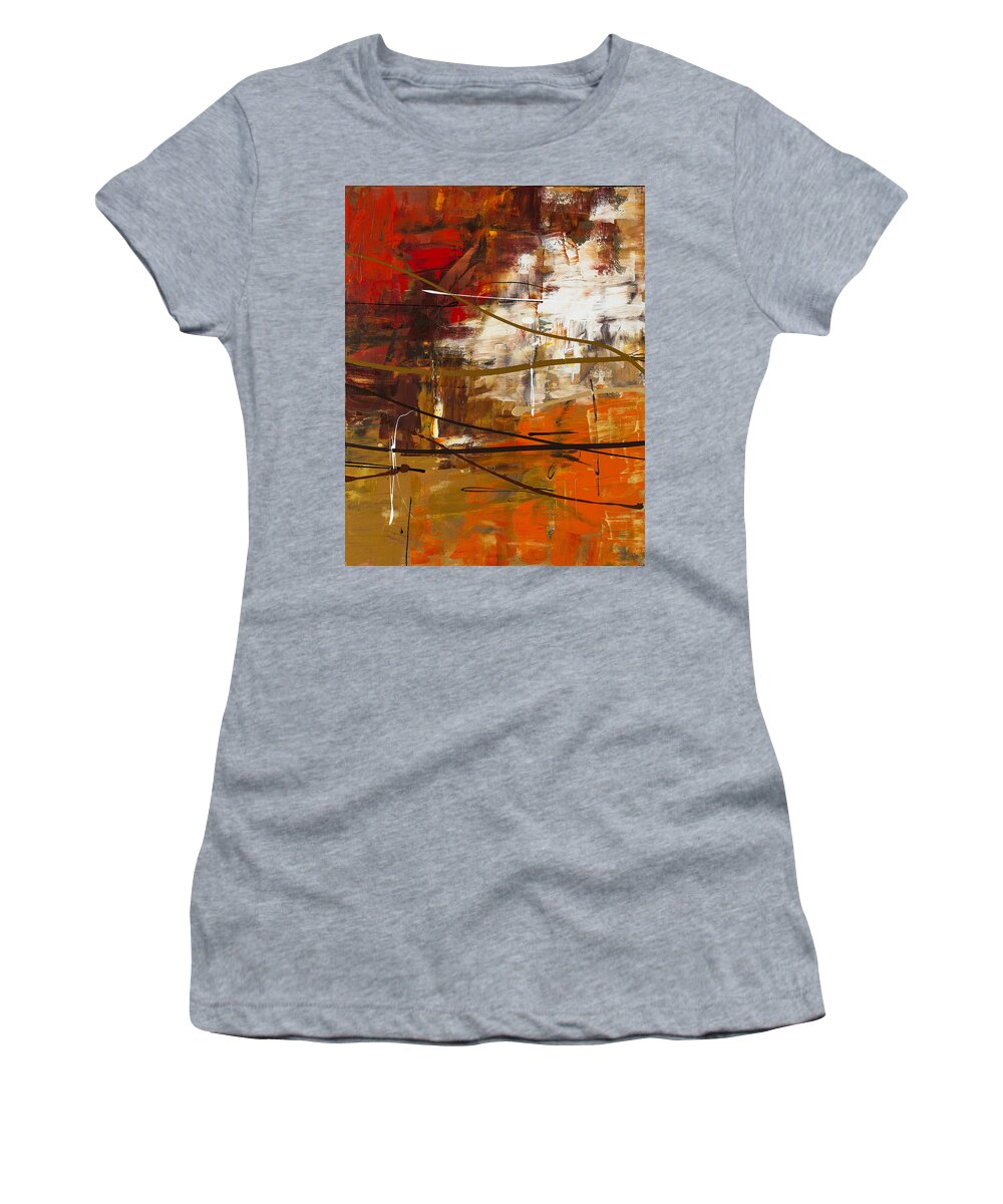 Abstract Art Women's T-Shirt featuring the painting Funtastic 2 by Carmen Guedez