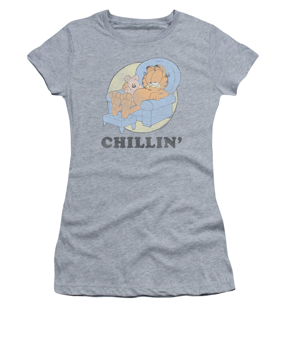 Garfield Women's T-Shirt featuring the digital art Garfield - Chillin by Brand A