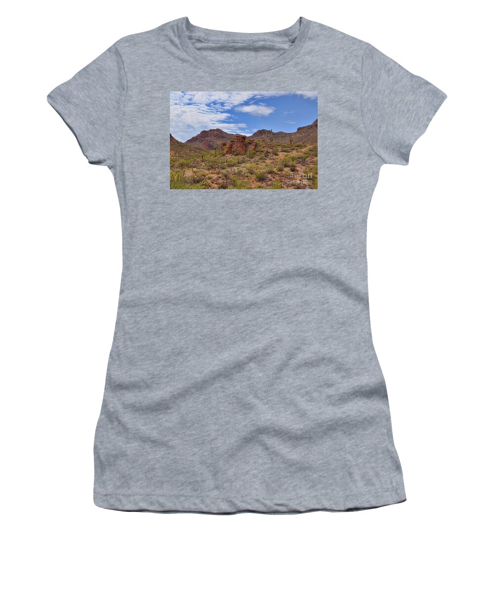 Gates Women's T-Shirt featuring the photograph Gates Pass Scenic View by Donna Greene