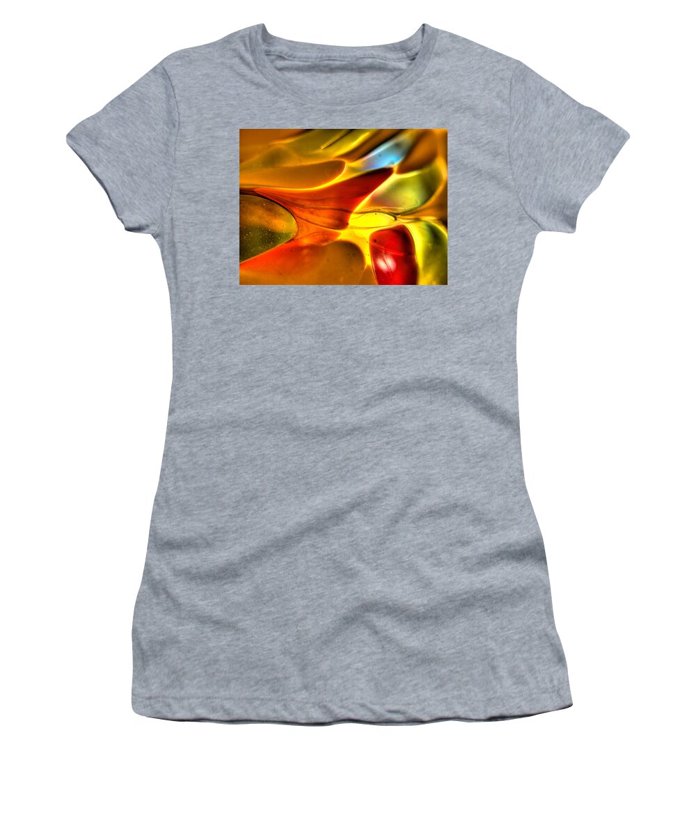 Colored Women's T-Shirt featuring the photograph Glass and Light by Charles Hite