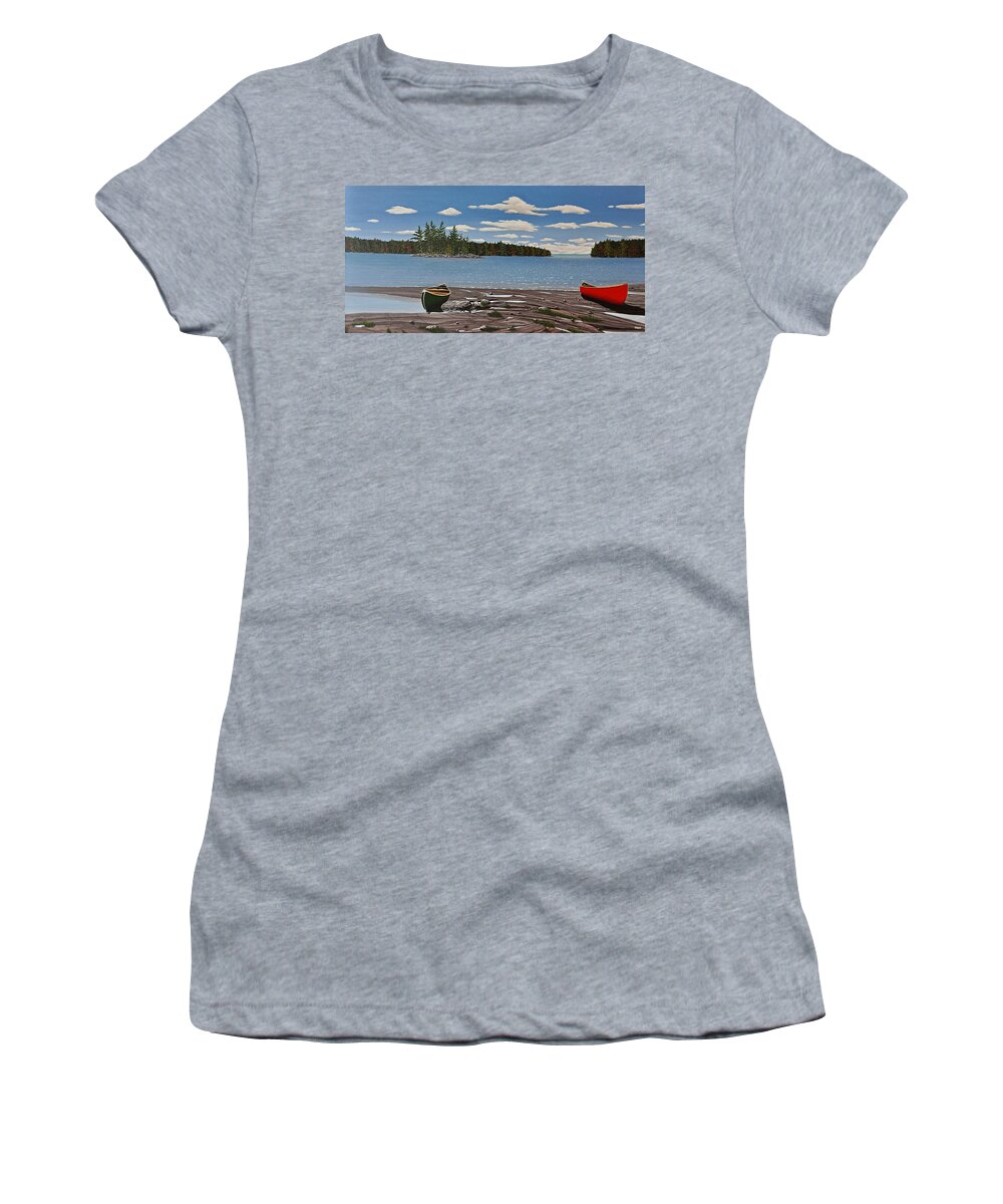 Landscapes Women's T-Shirt featuring the painting Glorious Day by Kenneth M Kirsch