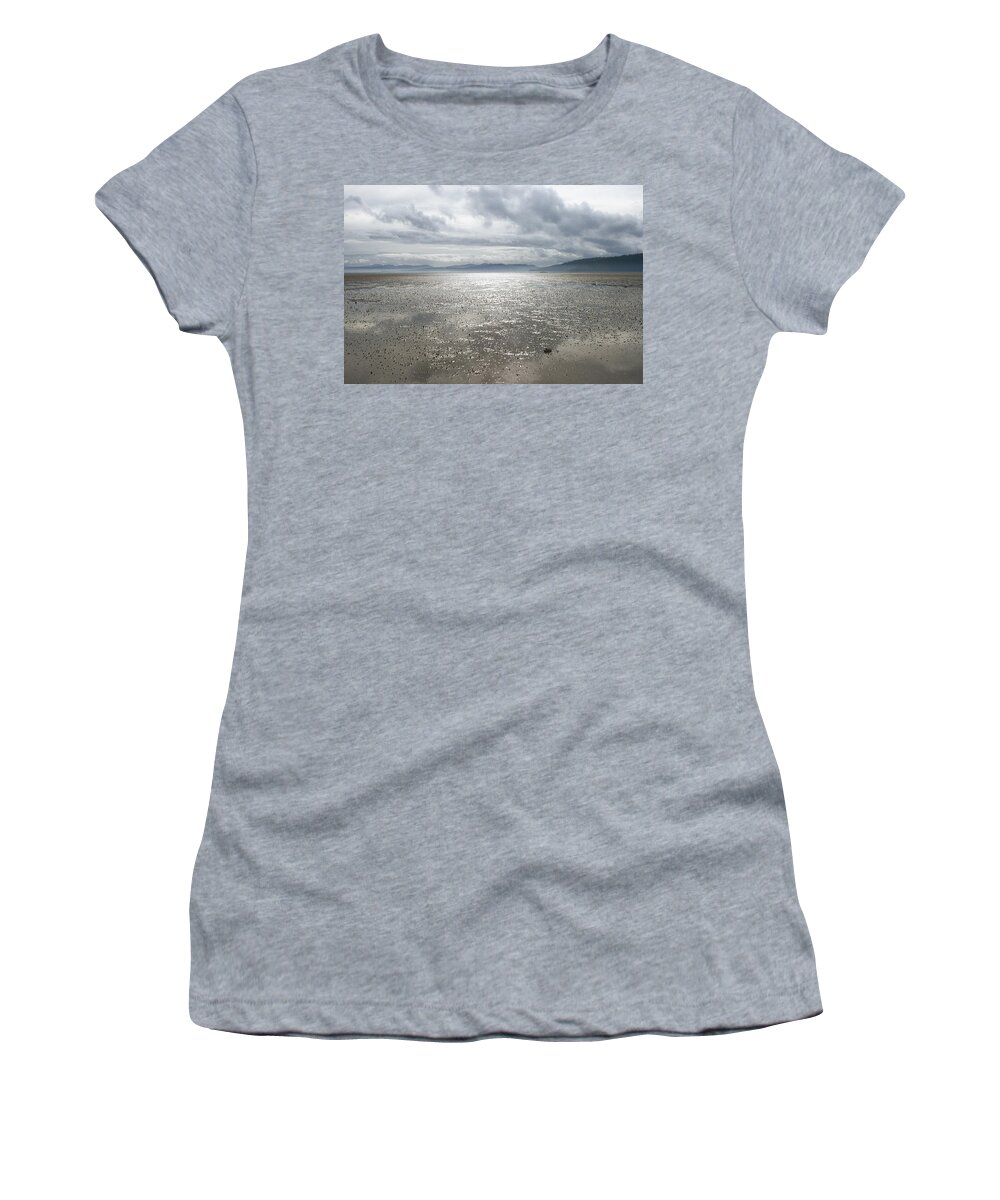 Winter Sun Women's T-Shirt featuring the photograph Shimmer of the Winters Sun by Anthony Davey