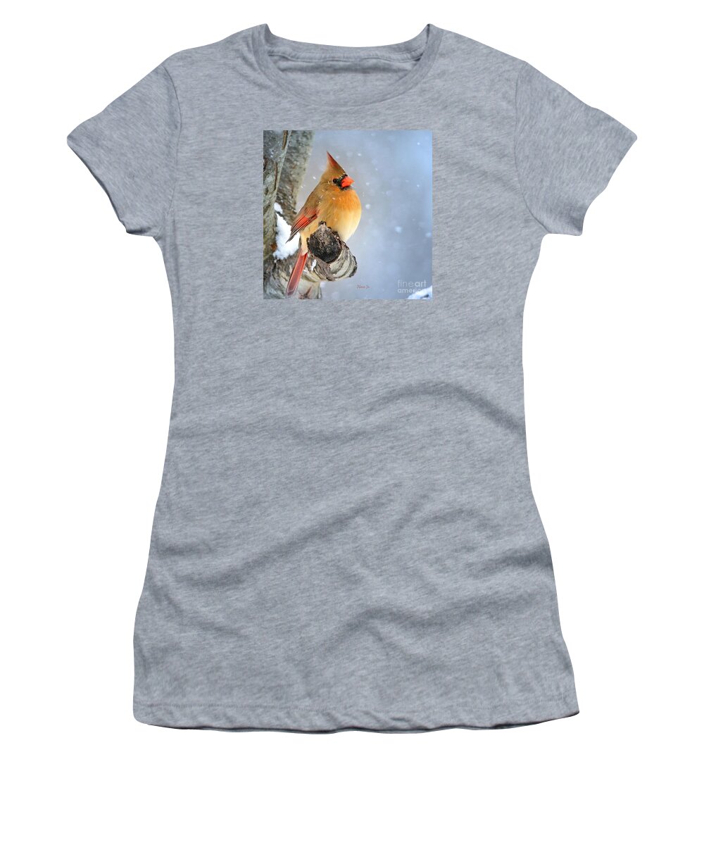 Nature Women's T-Shirt featuring the photograph Glowing In The Snow by Nava Thompson