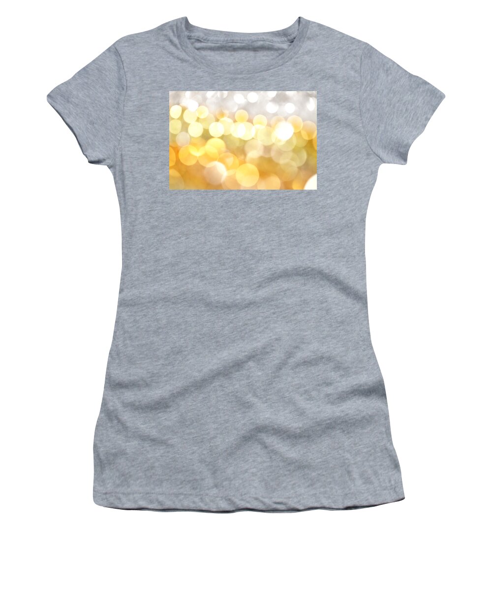 Abstract Women's T-Shirt featuring the photograph Gold on the Ceiling by Dazzle Zazz