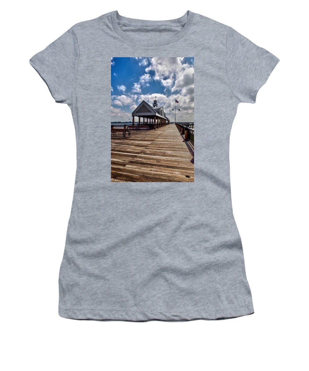 Landscape Women's T-Shirt featuring the photograph Gone Fishing by Sennie Pierson