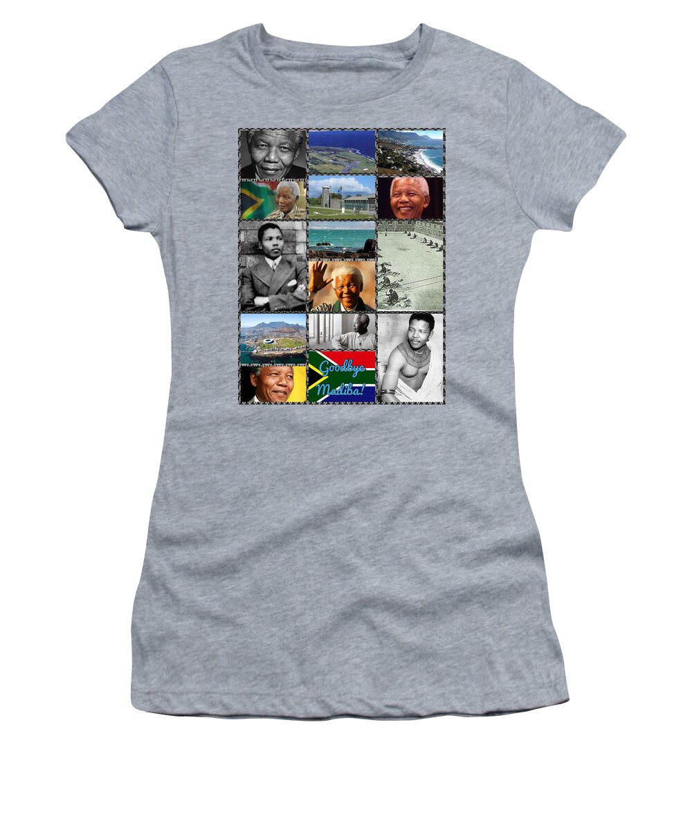 Digital Art Women's T-Shirt featuring the digital art Goodbye Madiba by Karen Buford