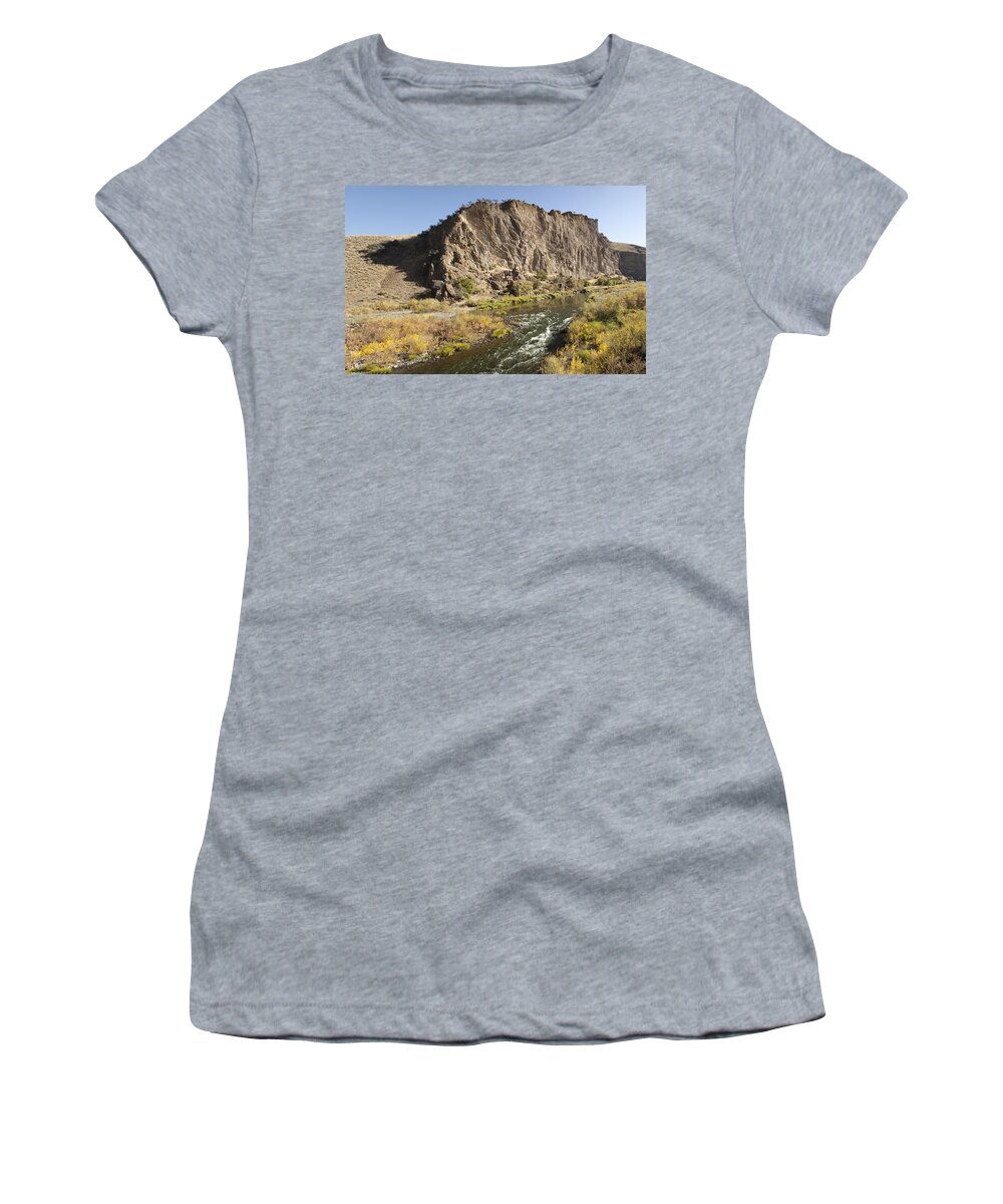 Feb0514 Women's T-Shirt featuring the photograph Goose Rock Above John Day River Oregon by Michael Durham