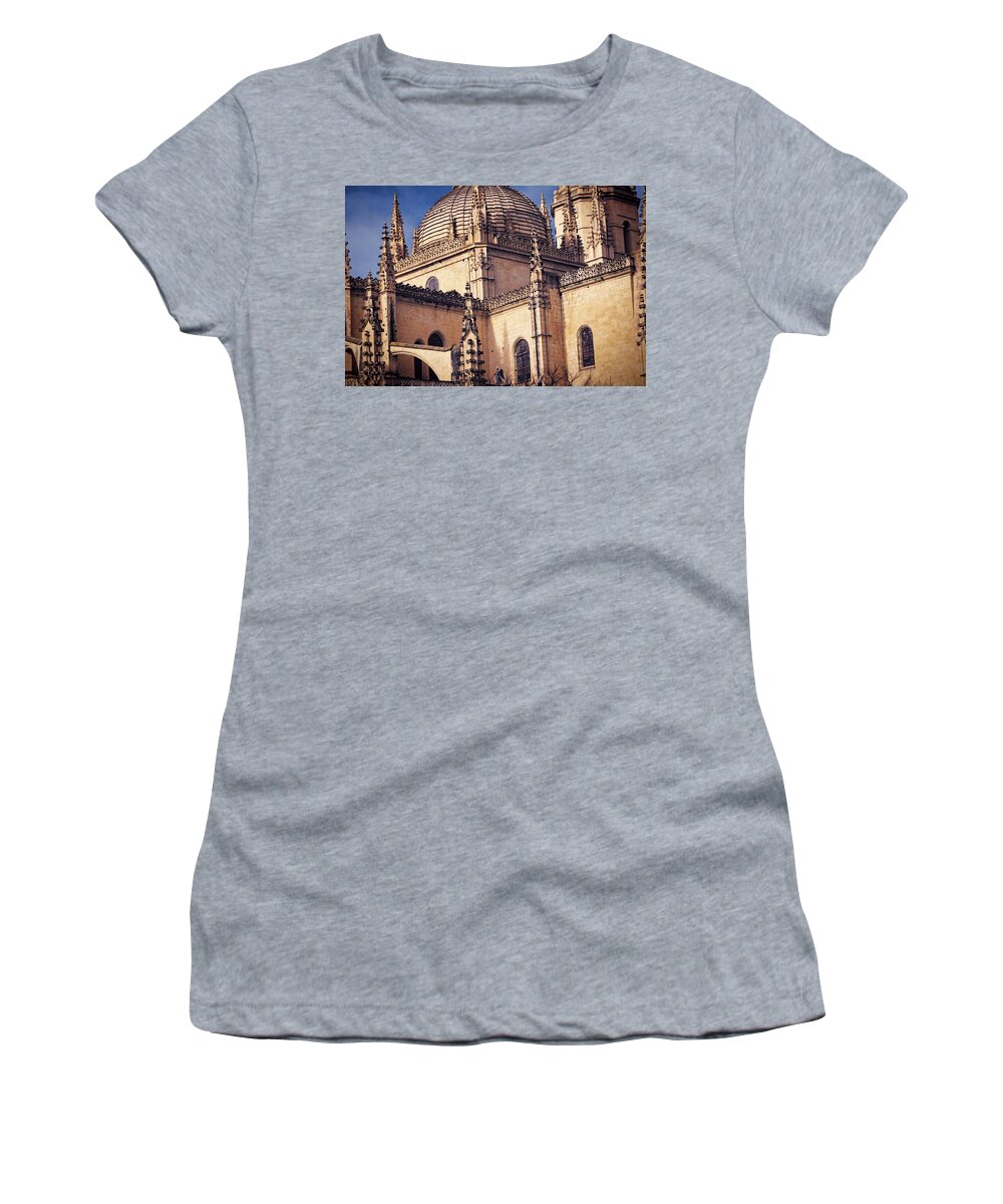 Ancient Women's T-Shirt featuring the photograph Gothic Cathedral by Joan Carroll