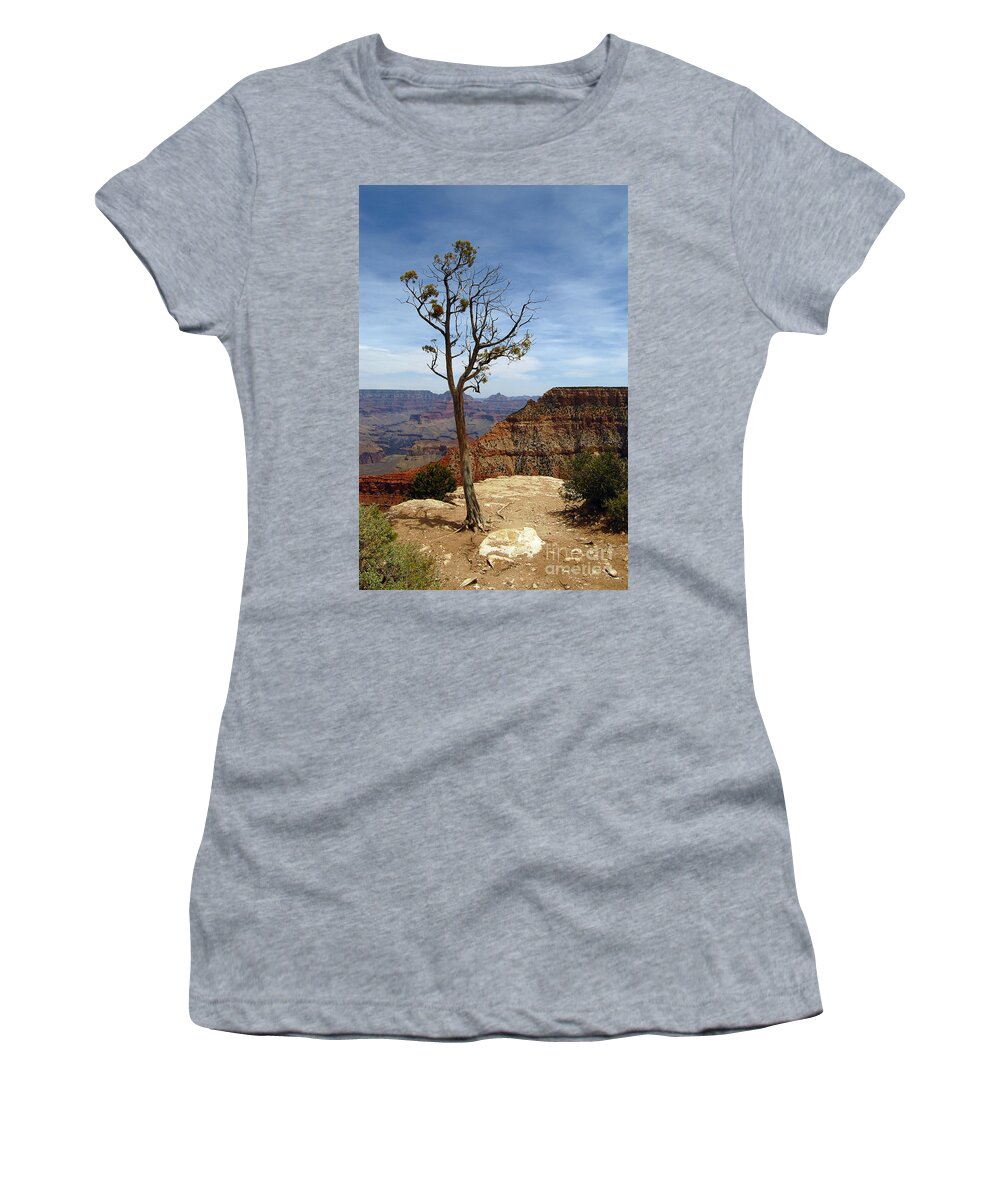 Grand Canyon Women's T-Shirt featuring the photograph Grand Canyon Rim View by Debra Thompson