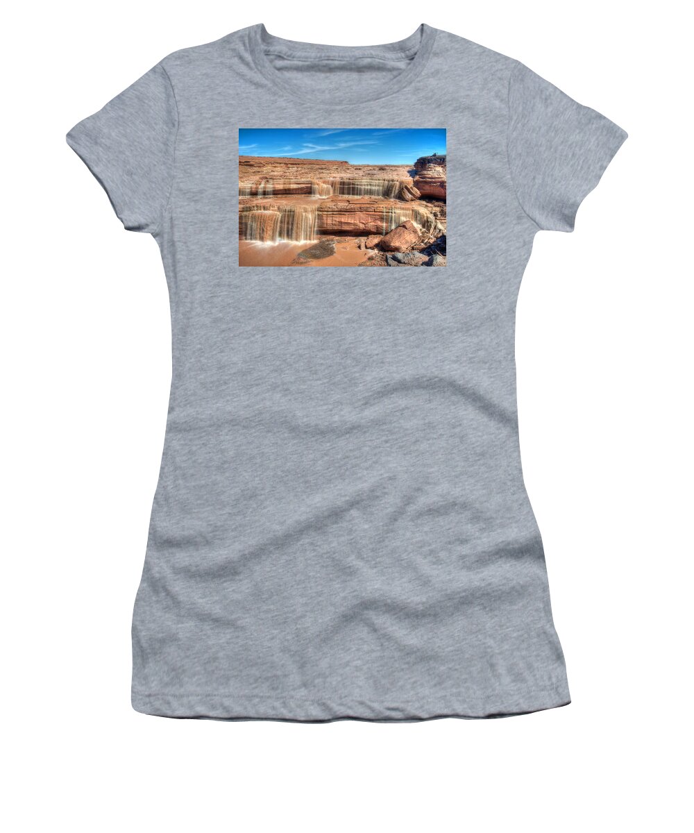 Photograph Women's T-Shirt featuring the photograph Grand Falls by Richard Gehlbach