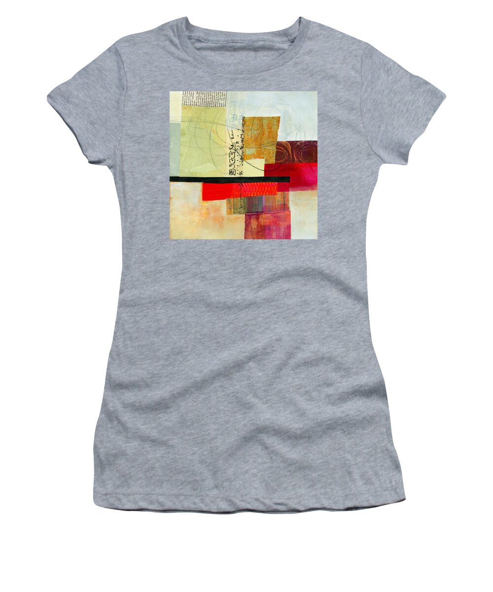 Jane Davies Women's T-Shirt featuring the painting Grid 2 by Jane Davies