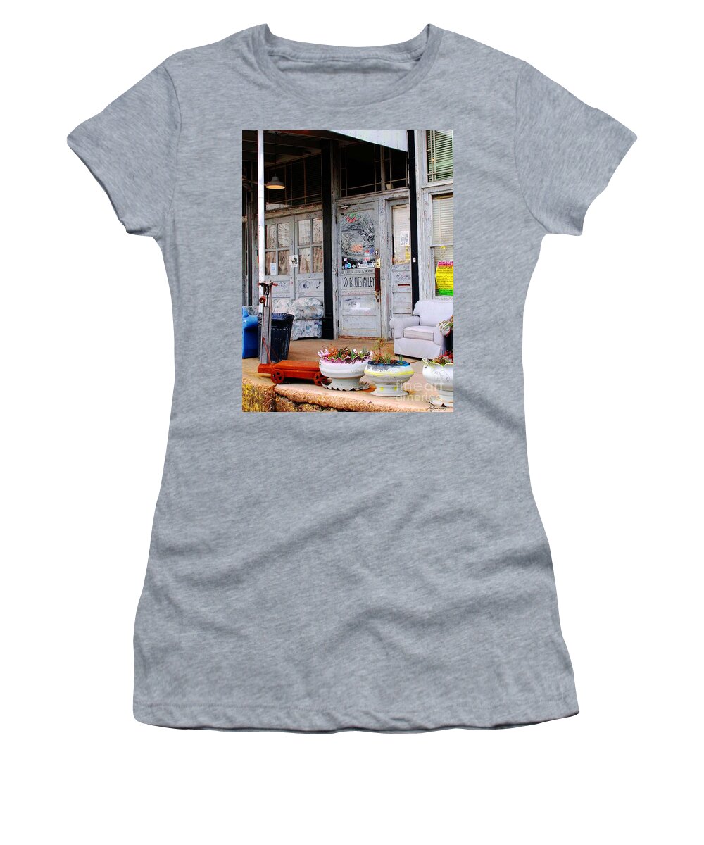 Ground Zero Women's T-Shirt featuring the photograph Ground Zero Clarksdale Mississippi by Lizi Beard-Ward