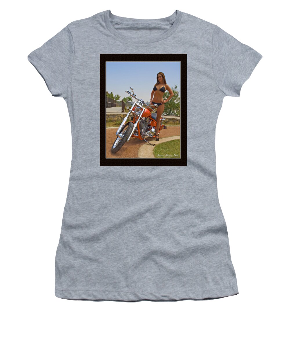  Women's T-Shirt featuring the photograph H-D_c by Walter Herrit