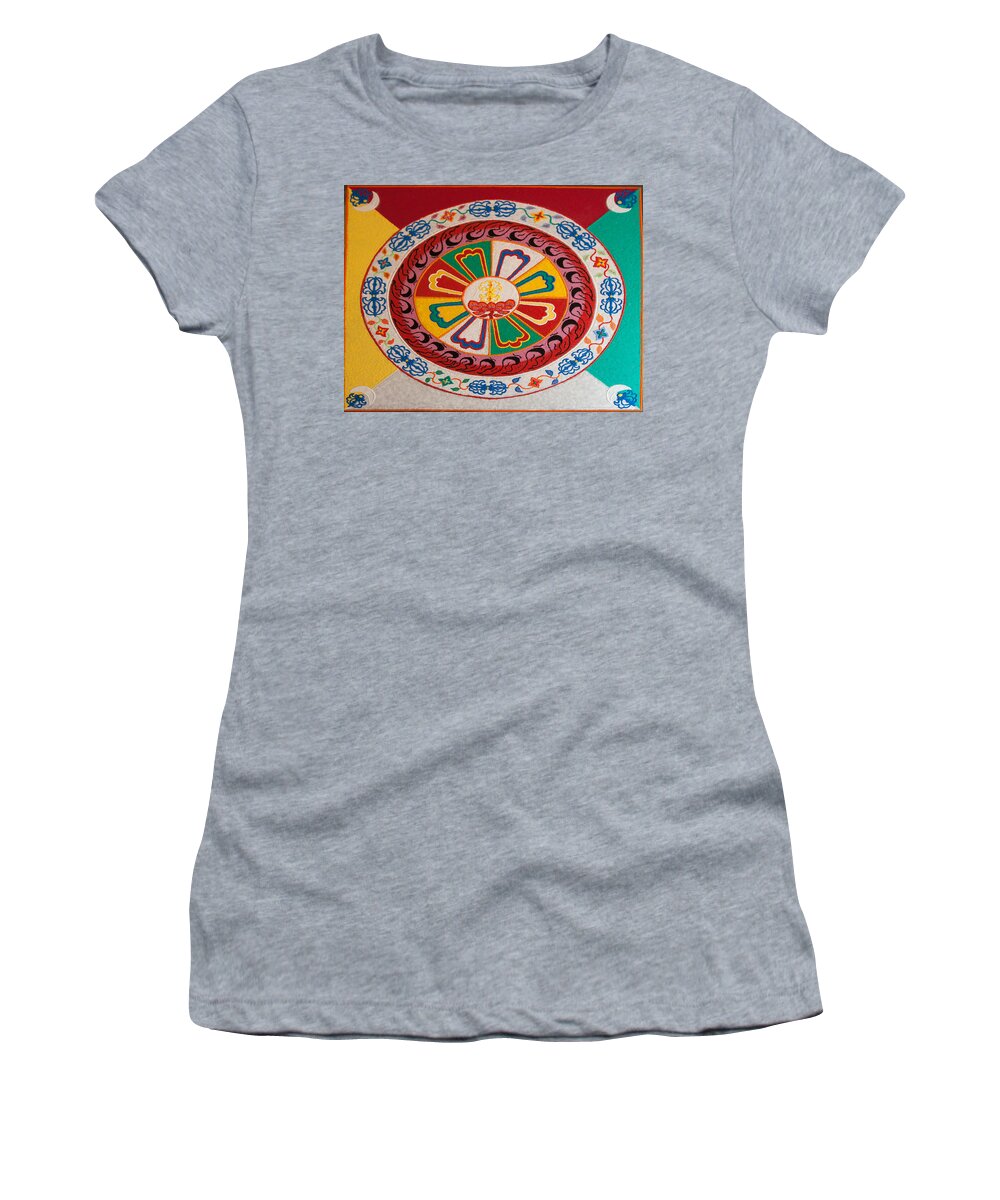 New England Women's T-Shirt featuring the photograph Happiness and inner peace by Jeff Folger