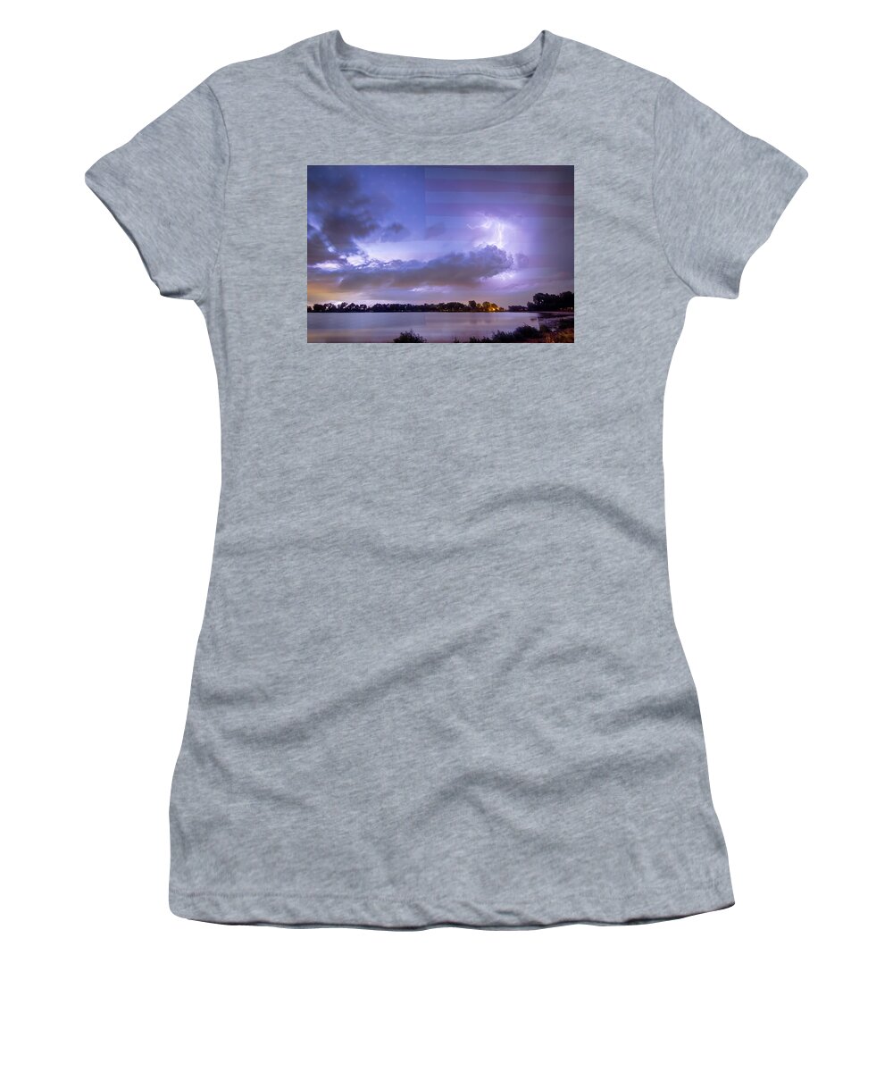 Fourth Of July Women's T-Shirt featuring the photograph Happy Independence Day by James BO Insogna
