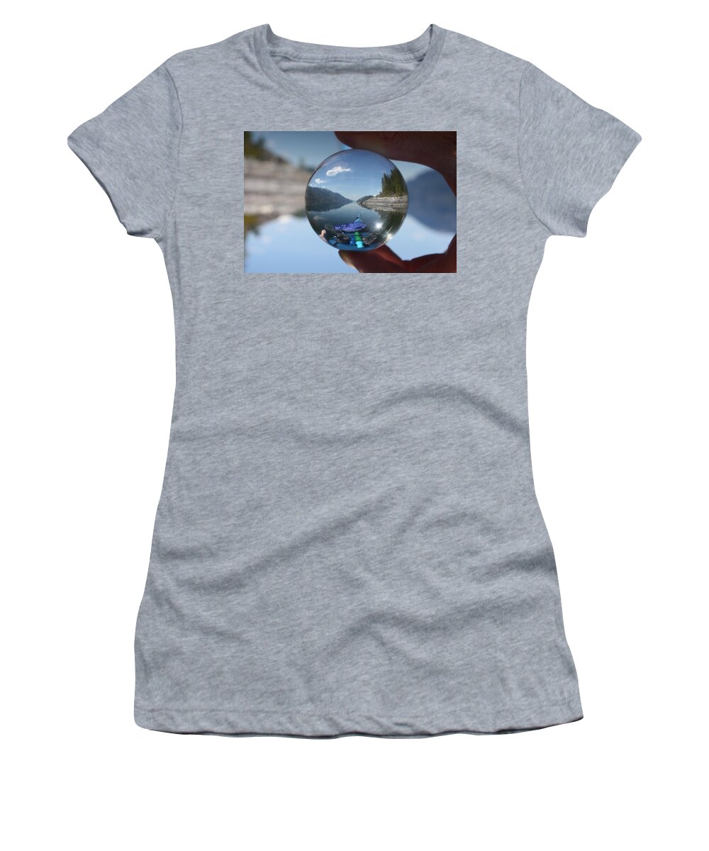 Happy Women's T-Shirt featuring the photograph Happy Place by Cathie Douglas