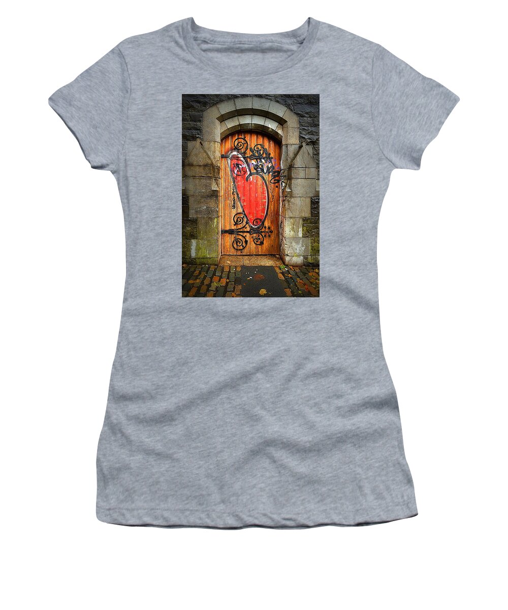 Graffiti Women's T-Shirt featuring the photograph Have a Heart - Don't Desecrate by Nadalyn Larsen