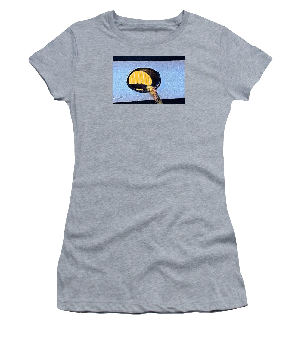 Boat Women's T-Shirt featuring the photograph Hawsehole by Ed Hall