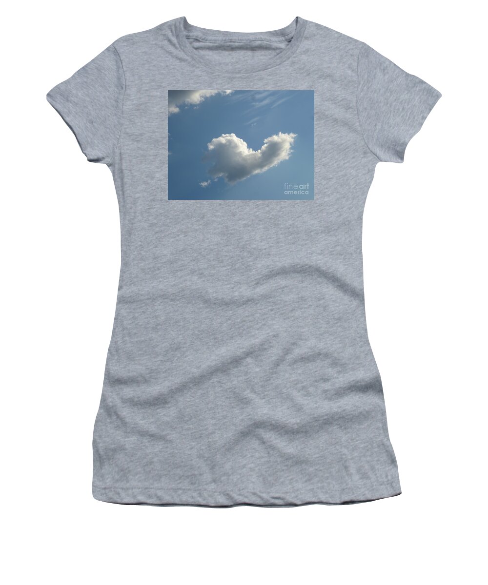 Heart Women's T-Shirt featuring the photograph Heart Cloud Sedona by Mars Besso