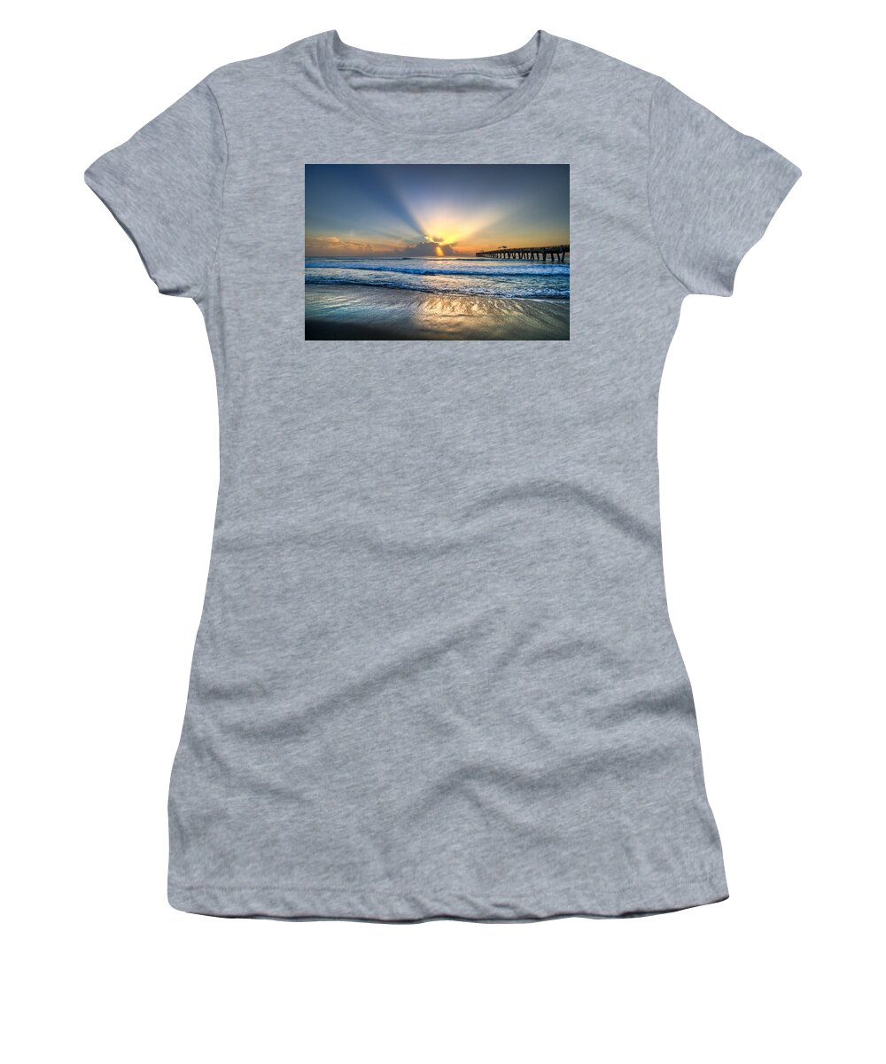 Palm Women's T-Shirt featuring the photograph Heaven's Door by Debra and Dave Vanderlaan