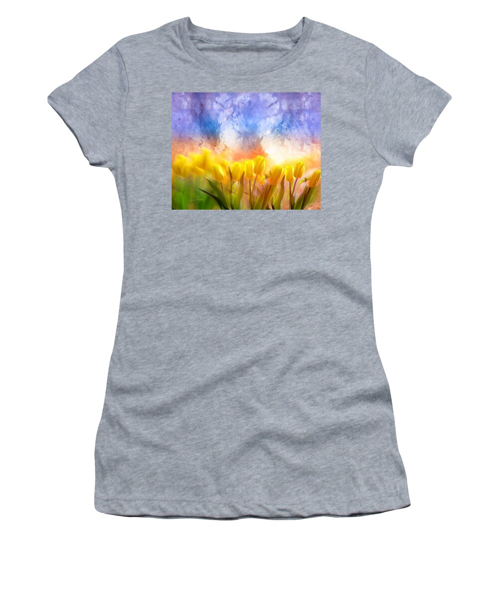Heaven's Garden Women's T-Shirt featuring the digital art Heaven's Garden by Jennifer Page