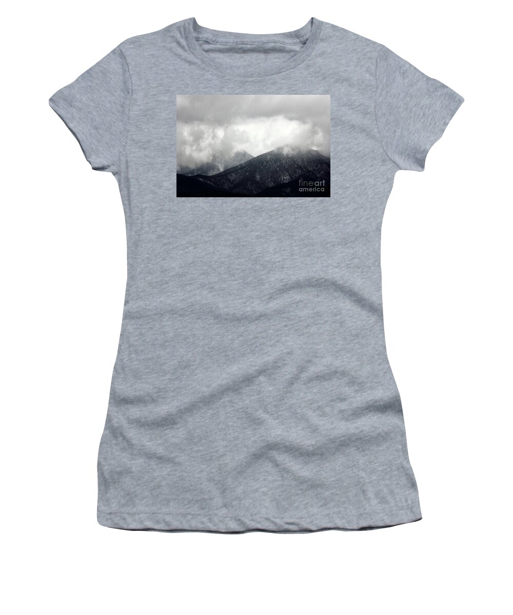 Mountains Women's T-Shirt featuring the photograph Hidden Peak by Dana DiPasquale