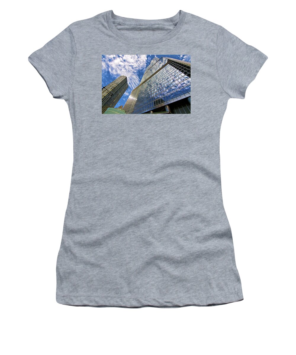 Chicago Women's T-Shirt featuring the photograph High and Wide I by John Babis
