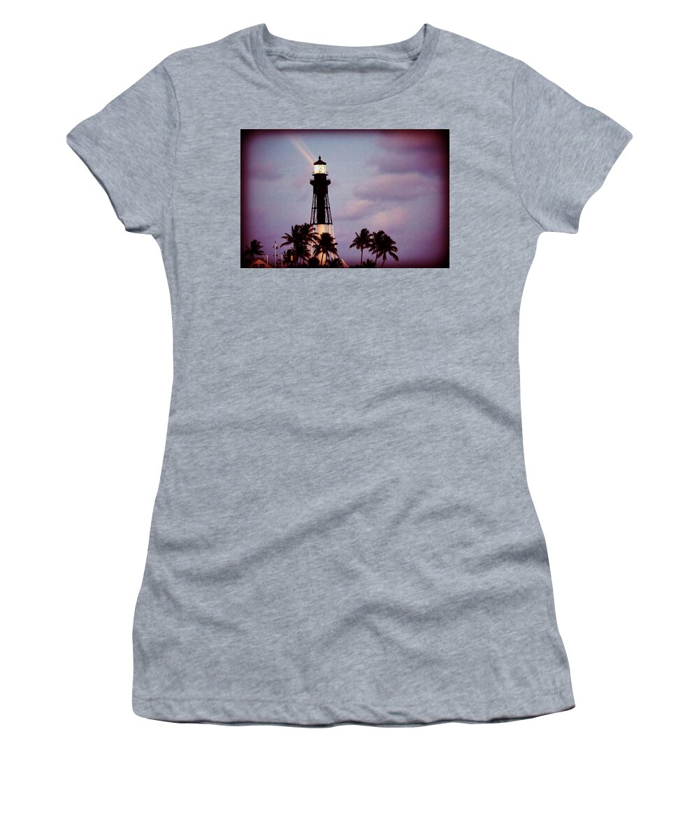 Inlet Women's T-Shirt featuring the photograph Hillsboro Inlet Lighthouse by Bill Howard