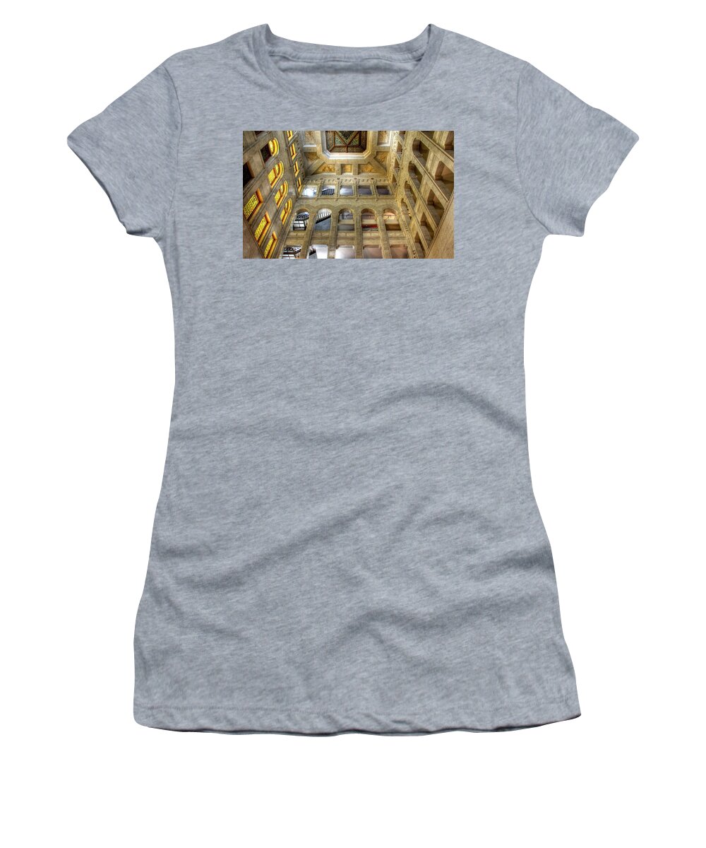 Fine Art Women's T-Shirt featuring the photograph Historic Minneapolis City Hall and Courthouse by Wayne Moran