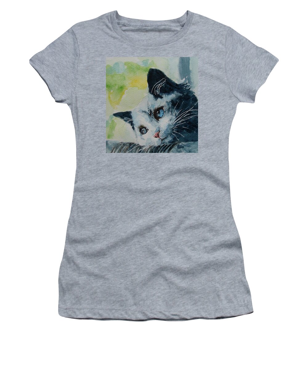 Kittens Women's T-Shirt featuring the painting Hold me closer tiny dancer by Paul Lovering