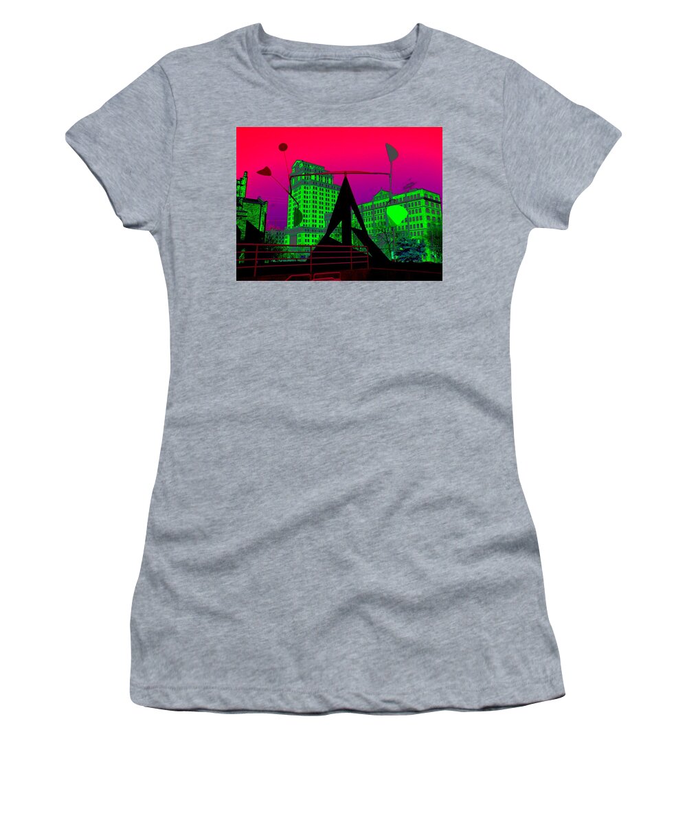 Outside Women's T-Shirt featuring the photograph Hotlanta by Cleaster Cotton