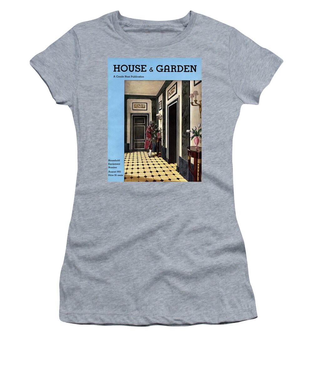 House And Garden Women's T-Shirt featuring the photograph House And Garden Household Equipment Number by Pierre Brissaud