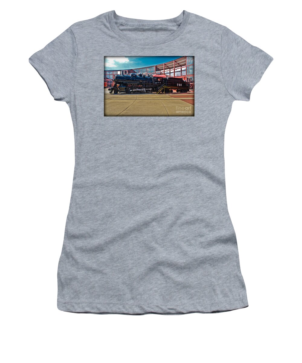Train Women's T-Shirt featuring the photograph I. C. R. R. 790 by Gary Keesler