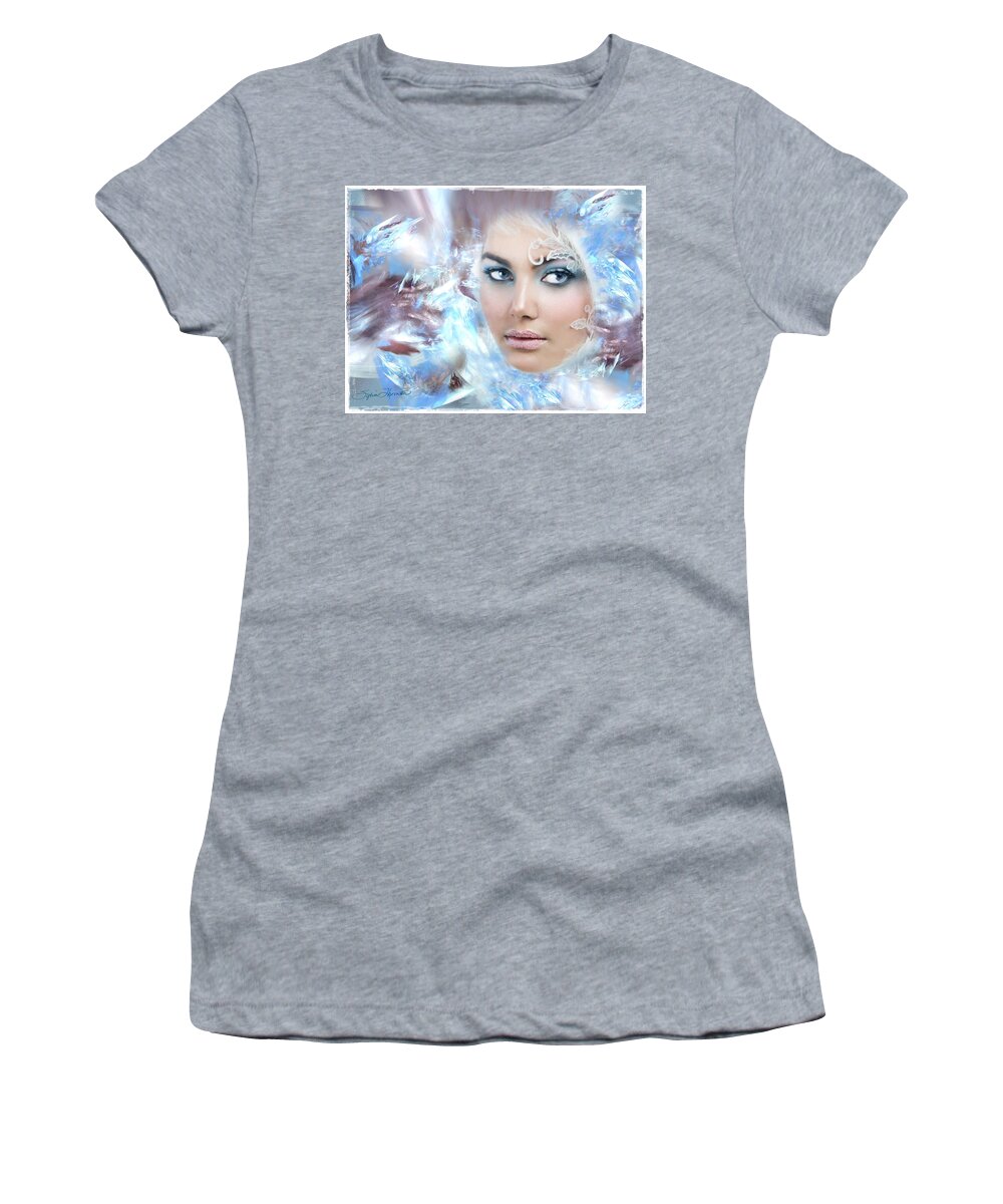 Ice Woman Women's T-Shirt featuring the photograph Ice Queen by Sylvia Thornton